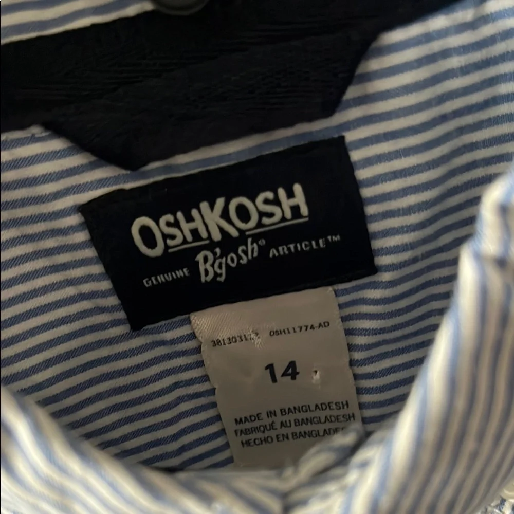 OSHKOSH B’GOSH Boy’s Blue Striped Shirt
